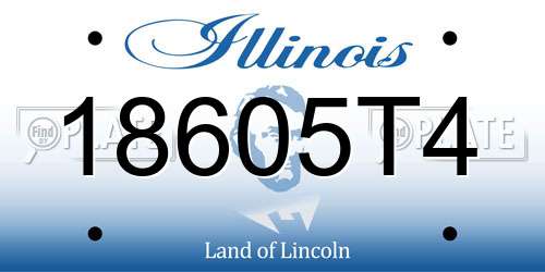 18605T4 Illinois License Plate