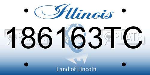 186163TC Illinois License Plate