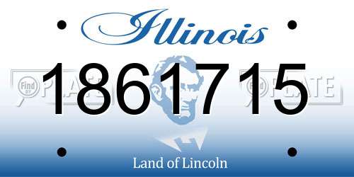 1861715 Illinois License Plate