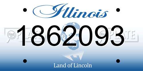 1862093 Illinois License Plate