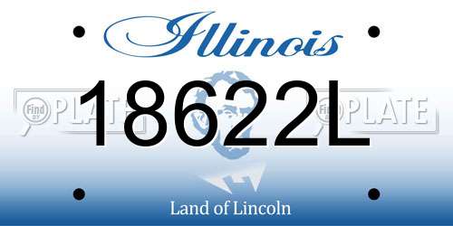 18622L Illinois License Plate