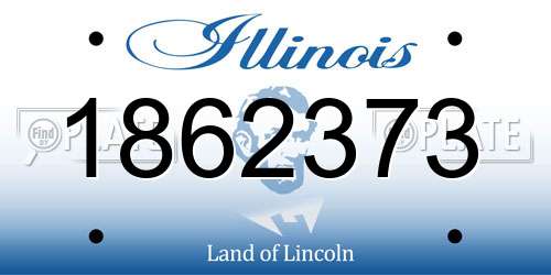 1862373 Illinois License Plate