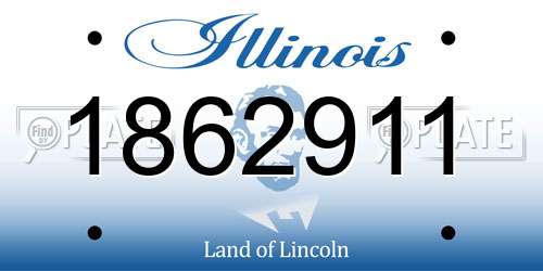 1862911 Illinois License Plate