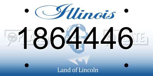 1864446 Illinois License Plate