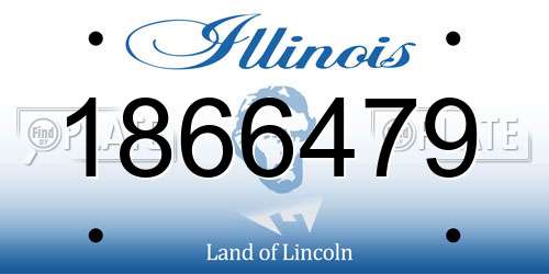 1866479 Illinois License Plate