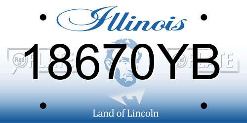 18670YB Illinois License Plate