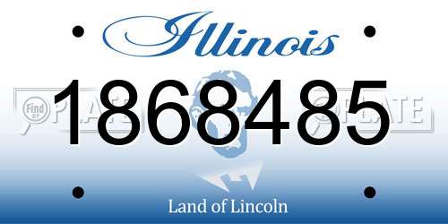 1868485 Illinois License Plate