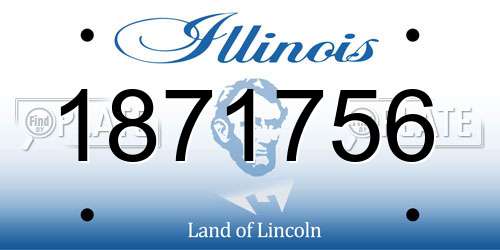1871756 Illinois License Plate