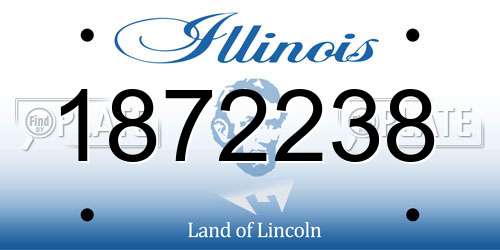 1872238 Illinois License Plate