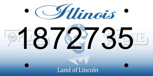1872735 Illinois License Plate