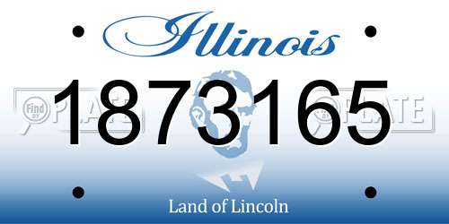 1873165 Illinois License Plate