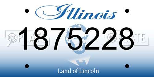 1875228 Illinois License Plate