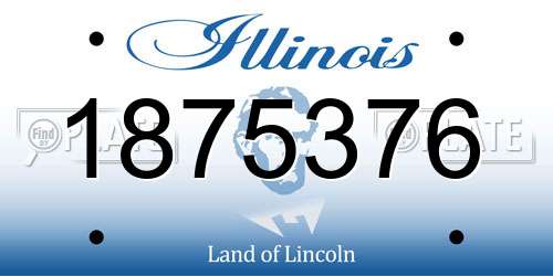1875376 Illinois License Plate