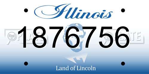1876756 Illinois License Plate