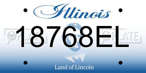 18768EL Illinois License Plate