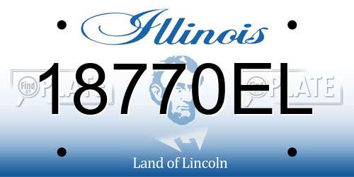 18770EL Illinois License Plate