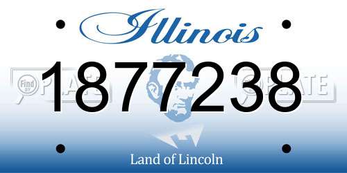 1877238 Illinois License Plate