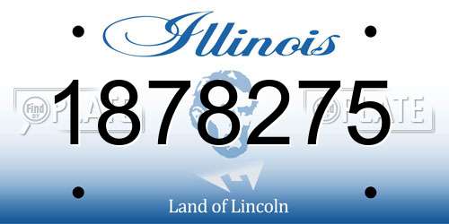 1878275 Illinois License Plate