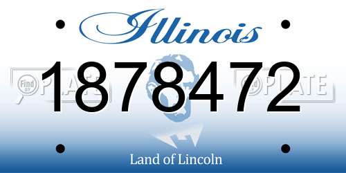 1878472 Illinois License Plate