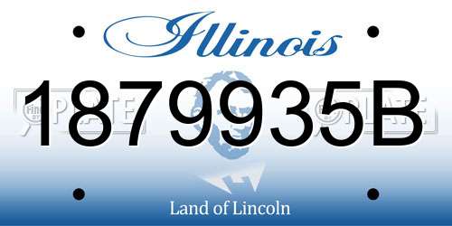 1879935B Illinois License Plate