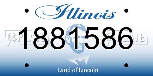 1881586 Illinois License Plate