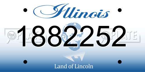 1882252 Illinois License Plate