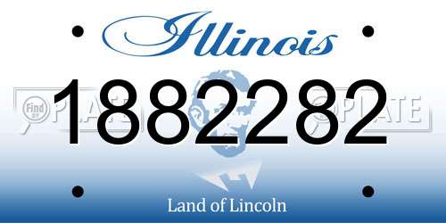 1882282 Illinois License Plate