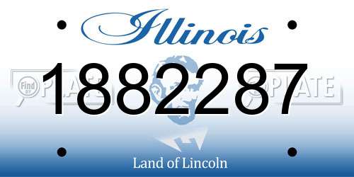 1882287 Illinois License Plate