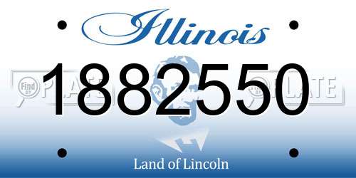 1882550 Illinois License Plate