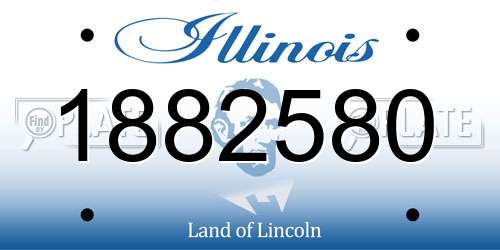 1882580 Illinois License Plate