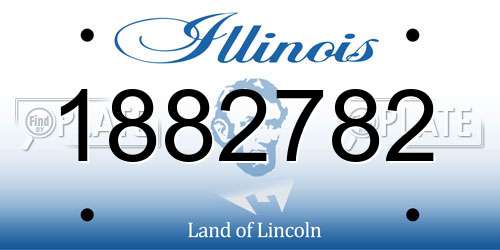 1882782 Illinois License Plate