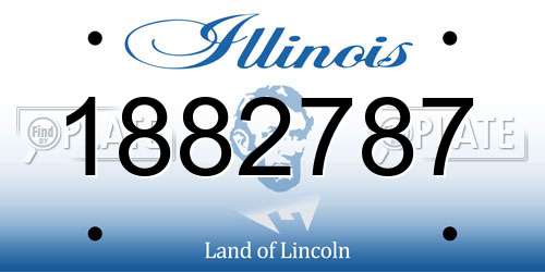 1882787 Illinois License Plate