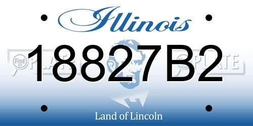 18827B2 Illinois License Plate