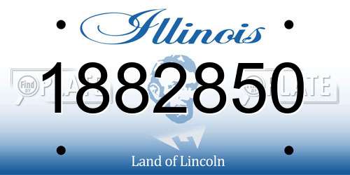 1882850 Illinois License Plate