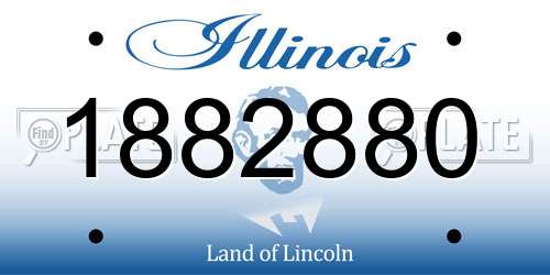 1882880 Illinois License Plate