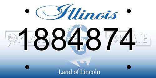 1884874 Illinois License Plate