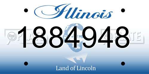 1884948 Illinois License Plate