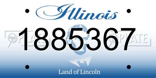 1885367 Illinois License Plate