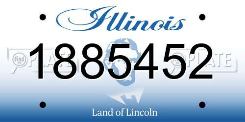1885452 Illinois License Plate