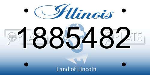 1885482 Illinois License Plate