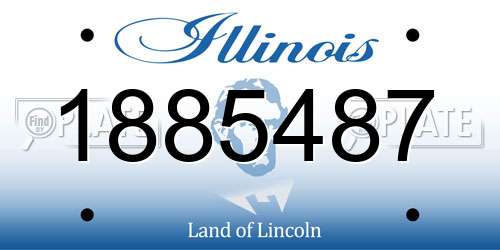 1885487 Illinois License Plate