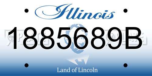 1885689B Illinois License Plate