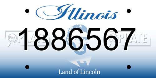 1886567 Illinois License Plate