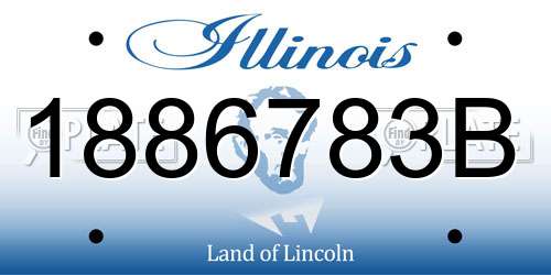 1886783B Illinois License Plate