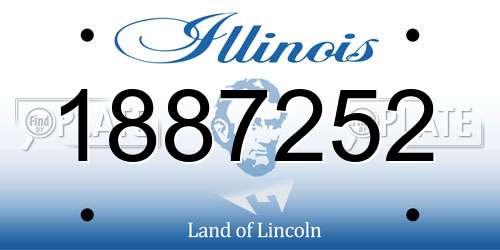 1887252 Illinois License Plate
