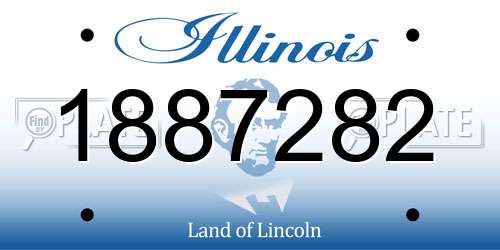 1887282 Illinois License Plate