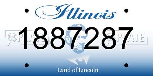 1887287 Illinois License Plate