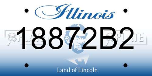 18872B2 Illinois License Plate