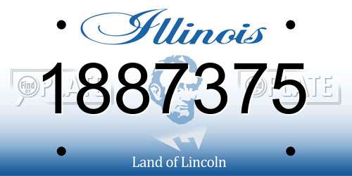 1887375 Illinois License Plate