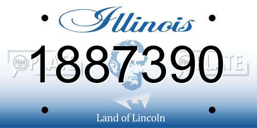 1887390 Illinois License Plate